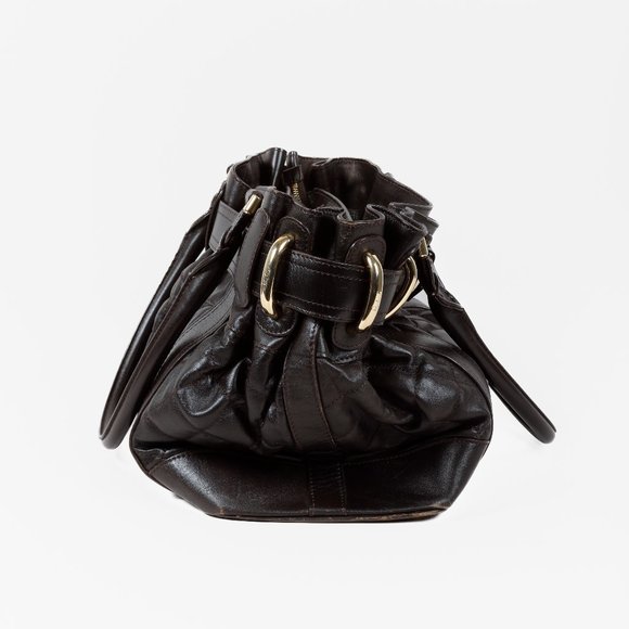 Burberry Prorsum Dark Brown Leather Beaton Bag - Picture 3 of 13